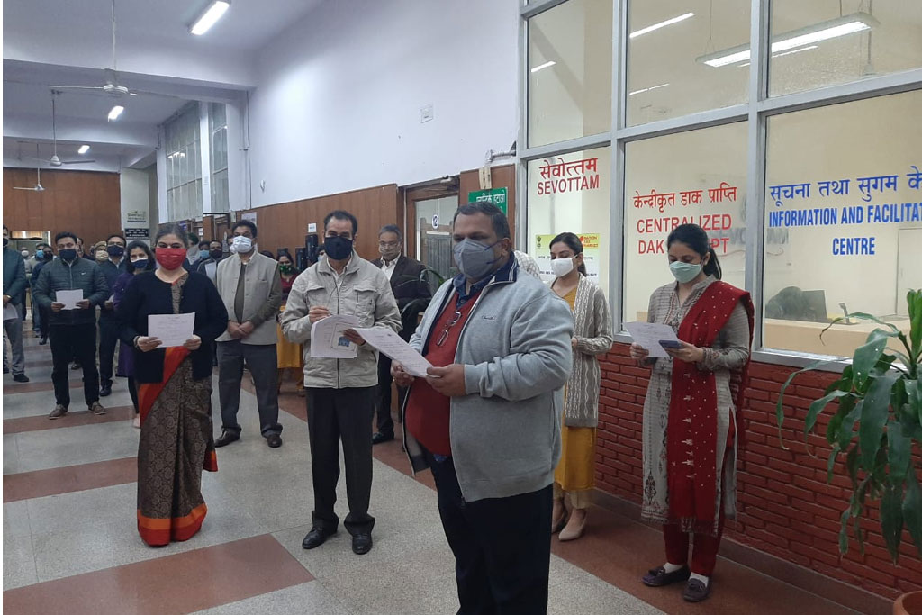 Celebration of Constitution Day on 26.11.2020 at CGST Zone Chandigarh