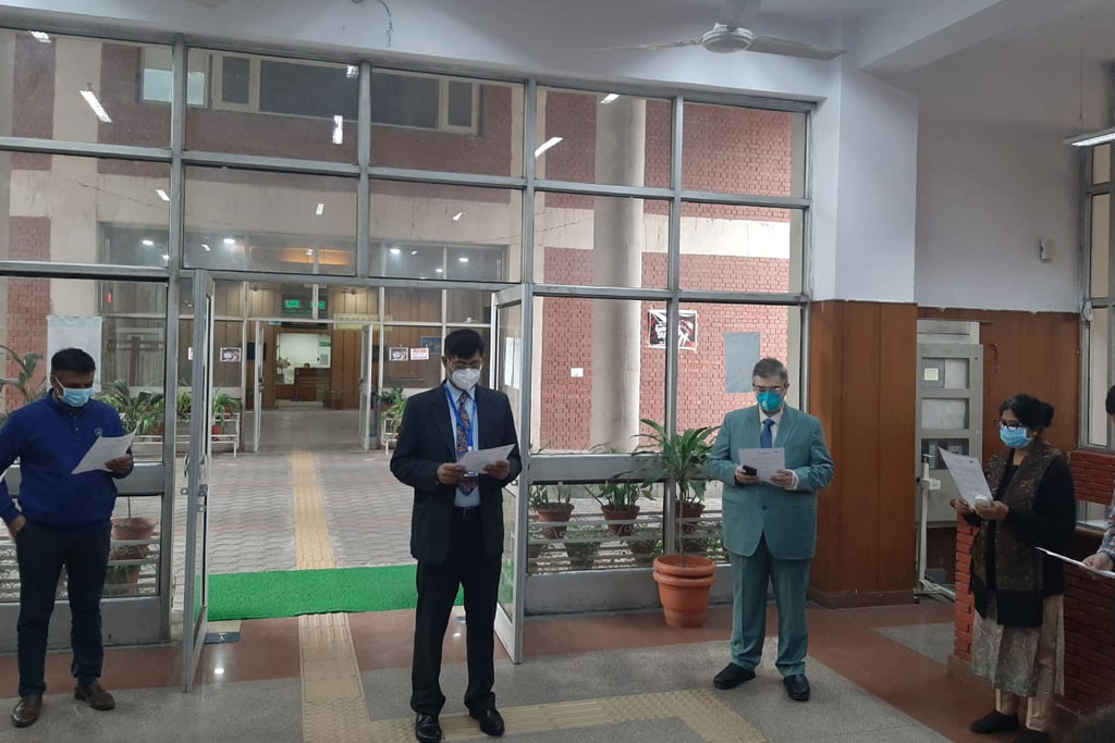 Celebration of Constitution Day on 26.11.2020 at CGST Zone Chandigarh