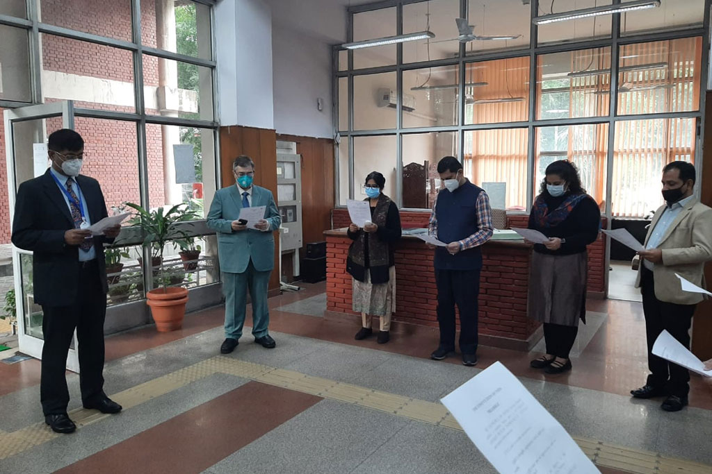 Celebration of Constitution Day on 26.11.2020 at CGST Zone Chandigarh